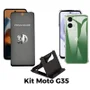 Kit Capinha + Película 3d Privacidade + Suporte De Mesa Para Moto G35