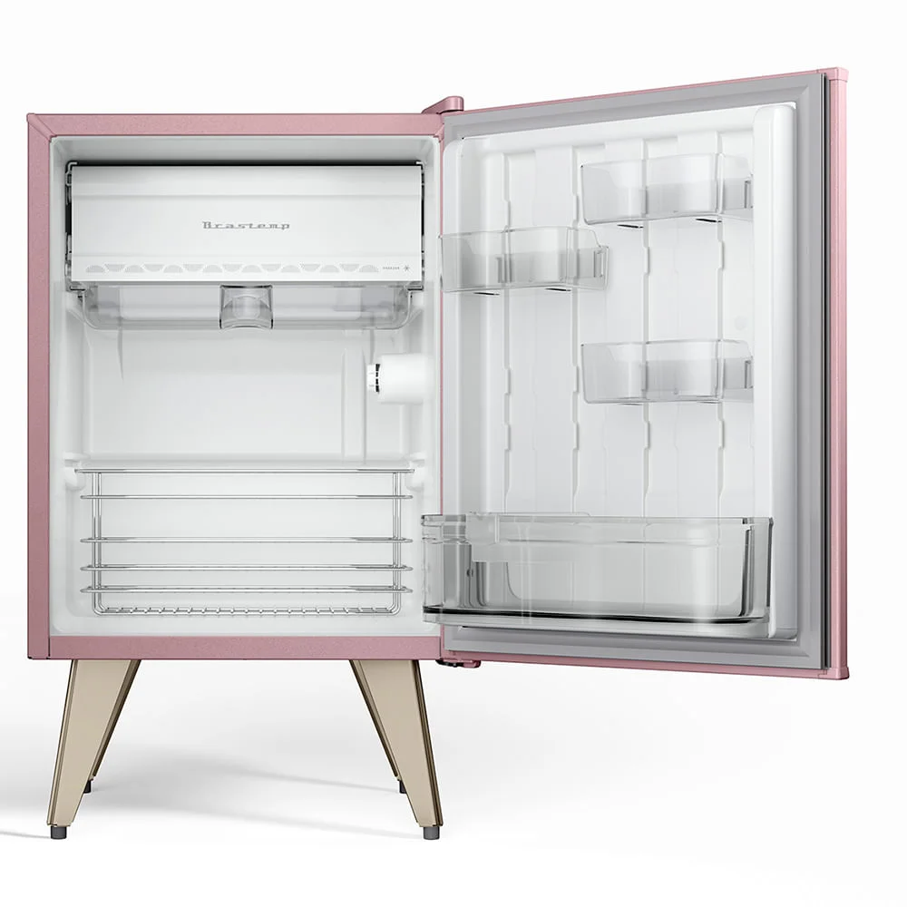 Frigobar Retrô 76 Litros Brastemp Rose Quartz- Bra08mo - 220v Frigobar Retrô 76 Litros Brastemp Rose Quartz- Bra08mo - 220v