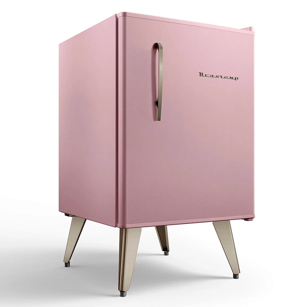 Frigobar Retrô 76 Litros Brastemp Rose Quartz- Bra08mo - 220v Frigobar Retrô 76 Litros Brastemp Rose Quartz- Bra08mo - 220v