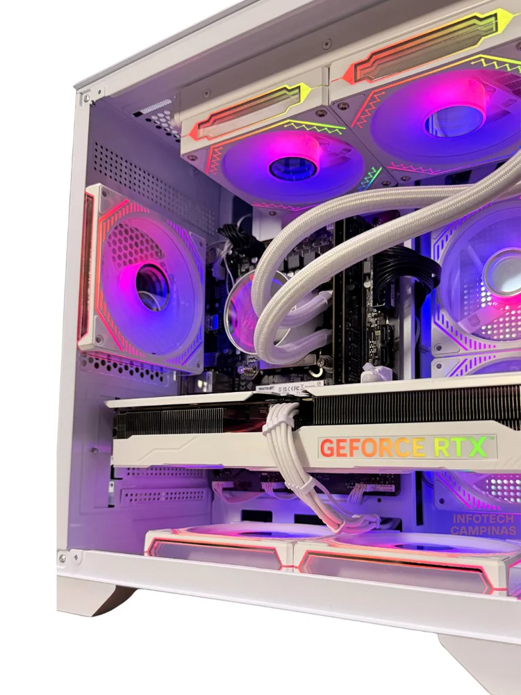 PC Gamer Aquario Branco | Ryzen 7 5700x | RTX 5060 Ti 8GB | 32gb Ram | SSD Nvme 1TB | Wifi Bluetooth | Fonte 750w | Win11 Pro - view 2