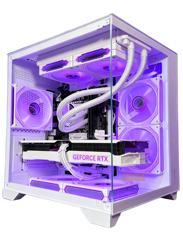 PC Gamer Aquario Branco | Ryzen 7 5700x | RTX 5060 Ti 8GB | 32gb Ram | SSD Nvme 1TB | Wifi Bluetooth | Fonte 750w | Win11 Pro - view 3