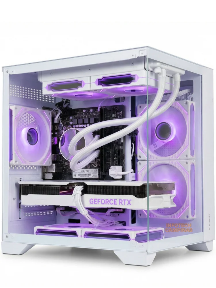 PC Gamer Aquario Branco | Ryzen 7 5700x | RTX 5060 Ti 8GB | 32gb Ram | SSD Nvme 1TB | Wifi Bluetooth | Fonte 750w | Win11 Pro - view 4