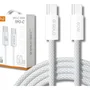 Cabo Carregador Celular Usbc 60w Turbo Rápido Tipo C Dados Branco