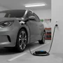 Carregador Portátil 4.4kw Para Veículos Elétricos, 20a, Conector Tipo 2, Tela Lcd, Bivolt, Resistente À Água