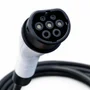 Carregador Portátil 4.4kw Para Veículos Elétricos, 20a, Conector Tipo 2, Tela Lcd, Bivolt, Resistente À Água