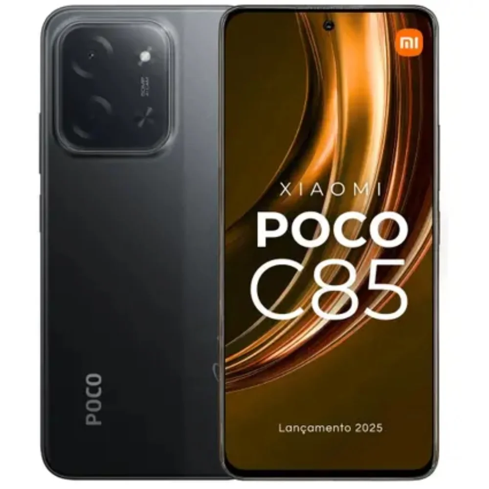 "Xiaomi Celular Poco C85 Nfc  Tela De 6.9 ""  Bateria 6000 Mah Cor:preto;tamanho:6gb/128GB"