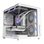 Gabinete Gamer PCyes Forcefield Mini White Ghost - Gffmnwg