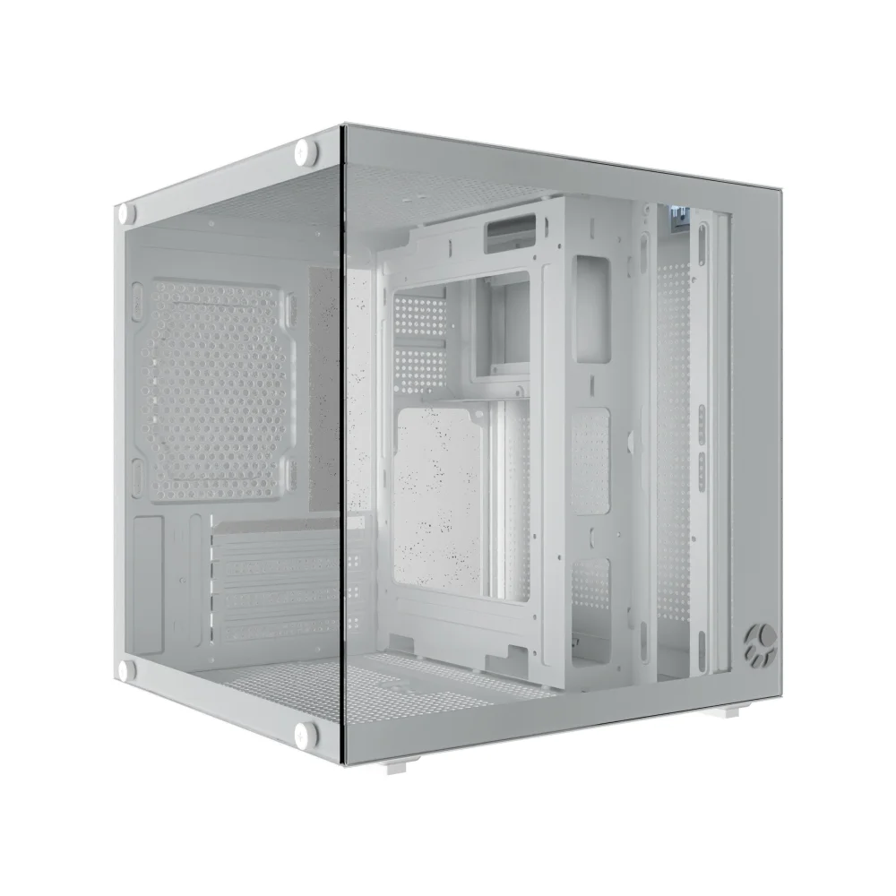 Gabinete Aquário Life Branco Itx Matx Vidro Gabinete Aquário Life Branco Itx Matx Vidro