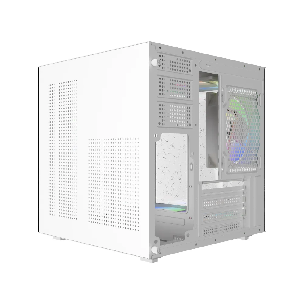 Gabinete Aquário Life Branco Itx Matx Vidro Gabinete Aquário Life Branco Itx Matx Vidro