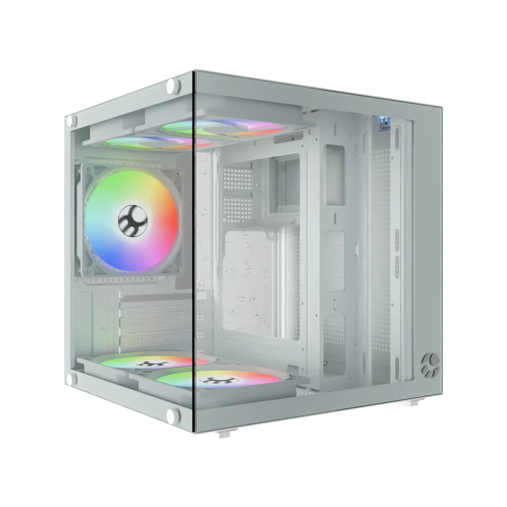 Gabinete Aquário Life Branco Itx Matx Vidro Gabinete Aquário Life Branco Itx Matx Vidro
