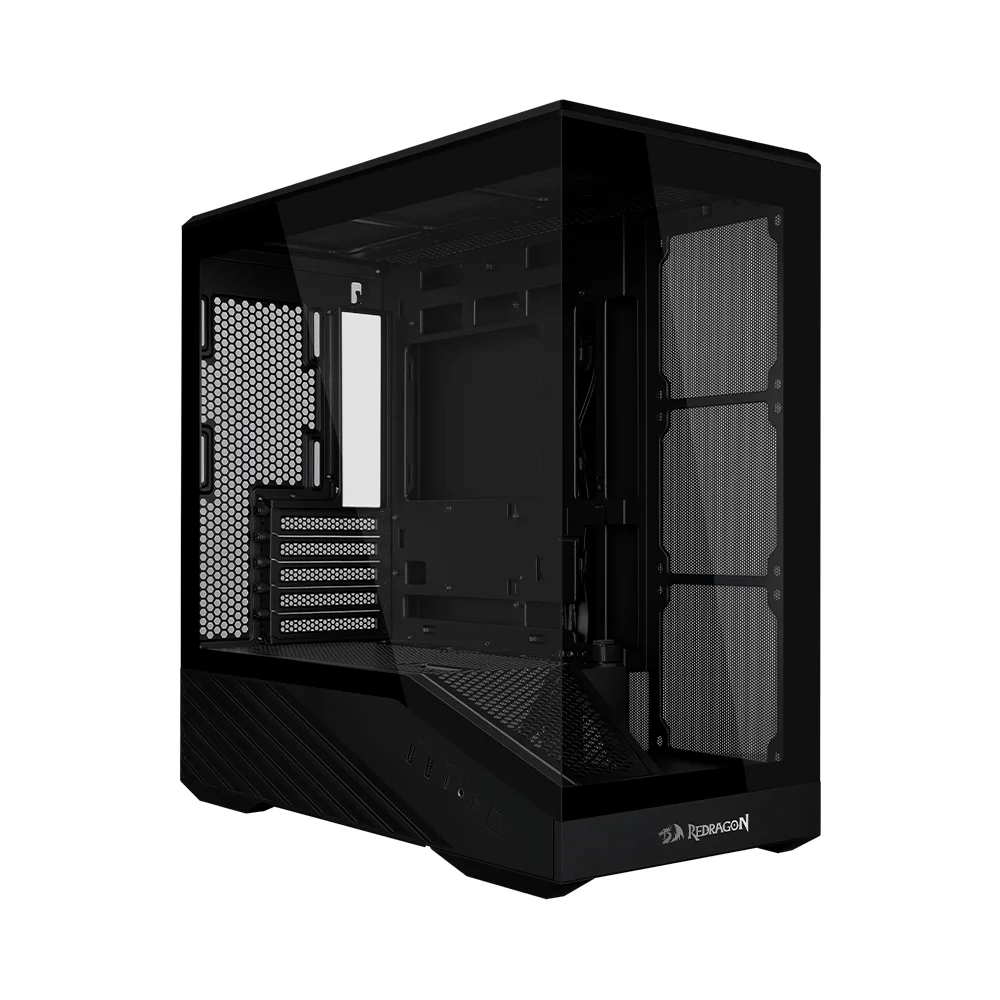 Gabinete Gamer Redragon V100r Mini Atx Com Fans ARGB Preto Gabinete Gamer Redragon V100r Mini Atx Com Fans ARGB Preto