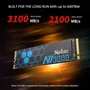 Netac SSD NVMe Interno 250GB M.2 2280 NV3000 Leitura 3100mb/s