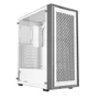 Gabinete Gamer Bluecase Bg-050 X-frame, Sem Fonte, 3 Fans, ARGB, Lateral De Vidro, Branco E Cinza