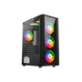 Gabinete Liketec Sigma, Mid Tower, LED ARGB, Vidro Temperado, Preto