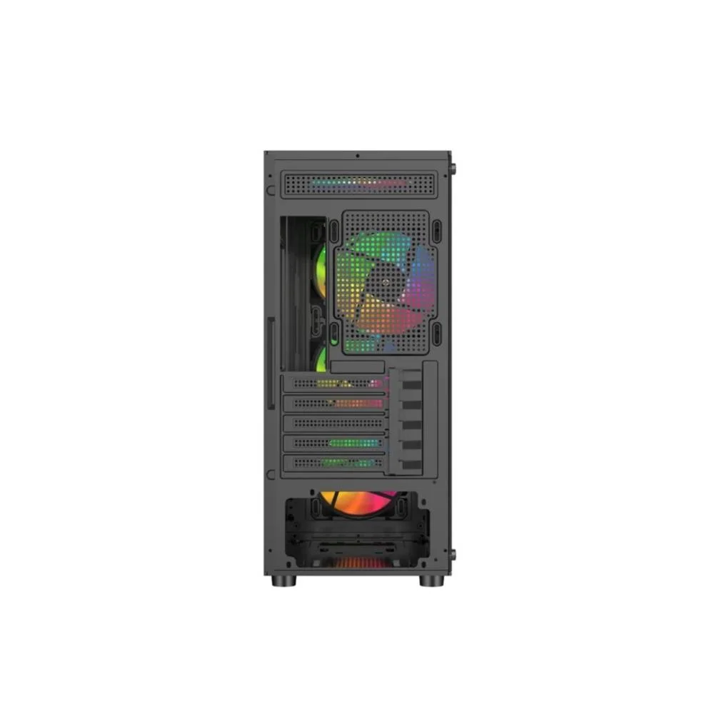Gabinete Liketec Sigma, Mid Tower, LED ARGB, Vidro Temperado, Preto Gabinete Liketec Sigma, Mid Tower, LED ARGB, Vidro Temperado, Preto