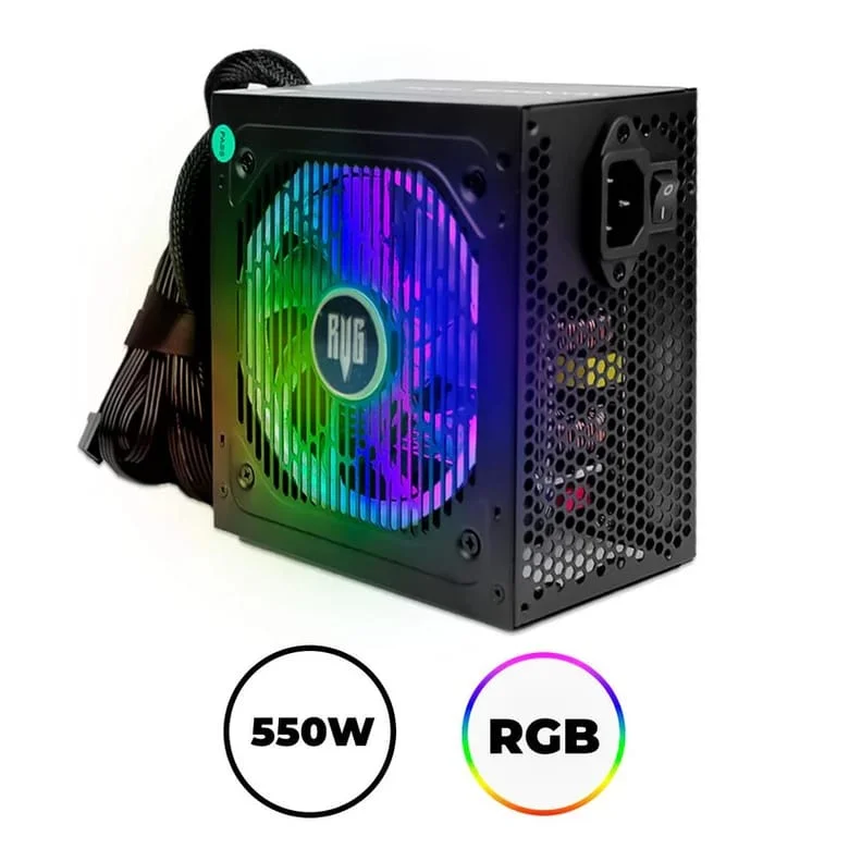 Fonte Atx 550w Real RGB Maximus Fo-max01RGB Revenger **** Fonte Atx 550w Real RGB Maximus Fo-max01RGB Revenger ****