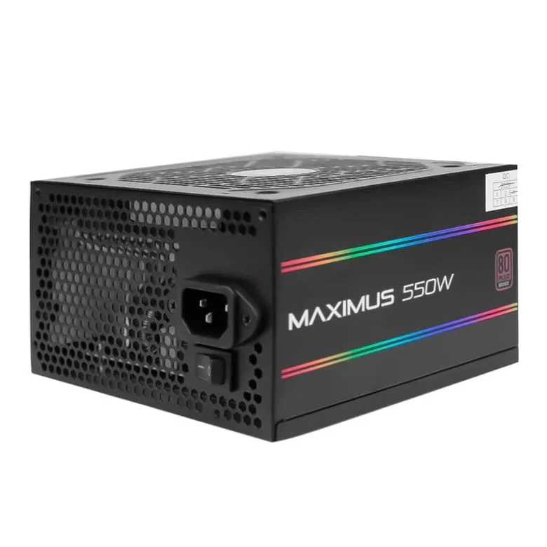 Fonte Atx 550w Real RGB Maximus Fo-max01RGB Revenger **** Fonte Atx 550w Real RGB Maximus Fo-max01RGB Revenger ****