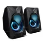 Caixa De Som Tgt Sentry V3 Rainbow 2x3w Rms Usb P2 3,5mm Preto - Tgt-sty3-rbw02