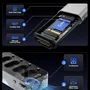Duplicador Clone De 4 Baias Ss Nvme M.2 Usb-c 4.0 40gbp