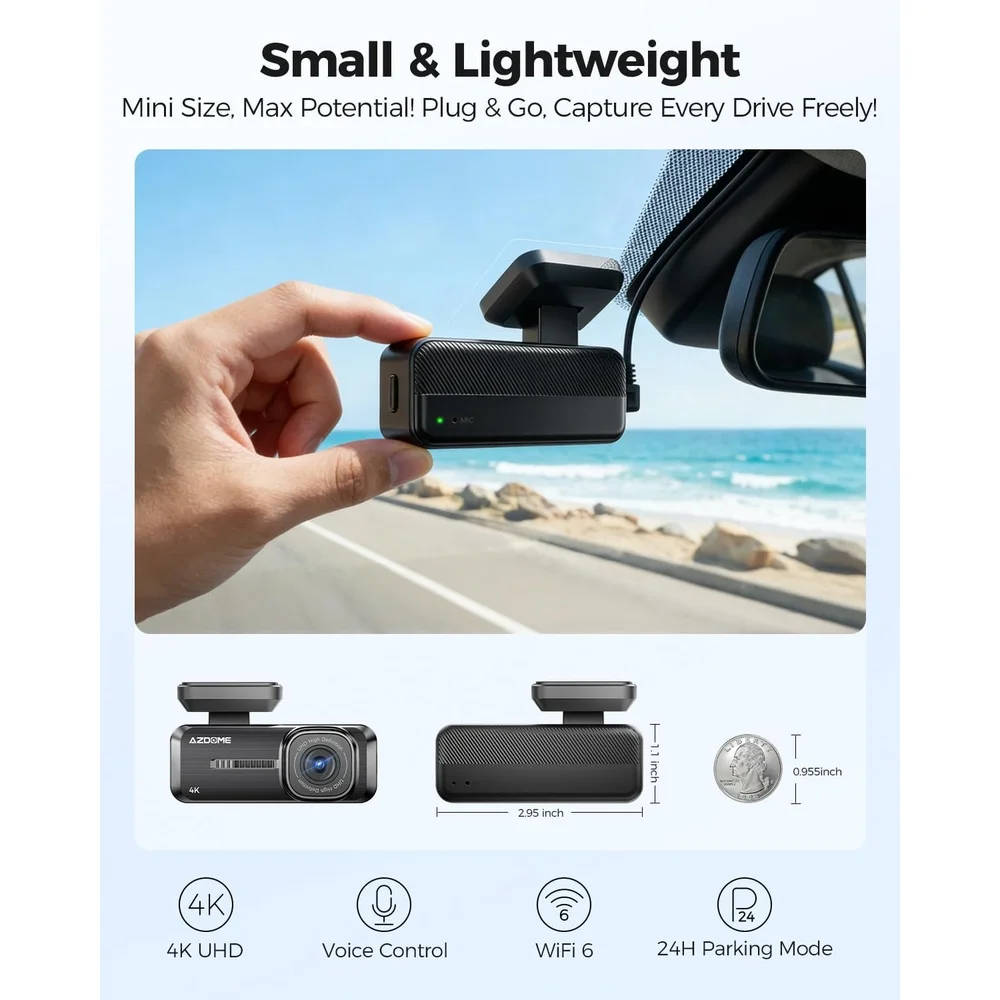 Câmera Veicular Azdome M200 Max 4k Wifi 6 Sensor G Loop Câmera Veicular Azdome M200 Max 4k Wifi 6 Sensor G Loop