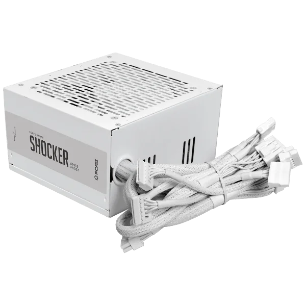 Fonte Gamer PCyes Shocker 500w White Ghost 80 Plus Standard - Pf500shwg Fonte Gamer PCyes Shocker 500w White Ghost 80 Plus Standard - Pf500shwg