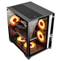 Gabinete Gamer Compacto Clanm Grodd mATX Vidro Temperado 3mm 4 Slots USB 3.0 + 2.0
