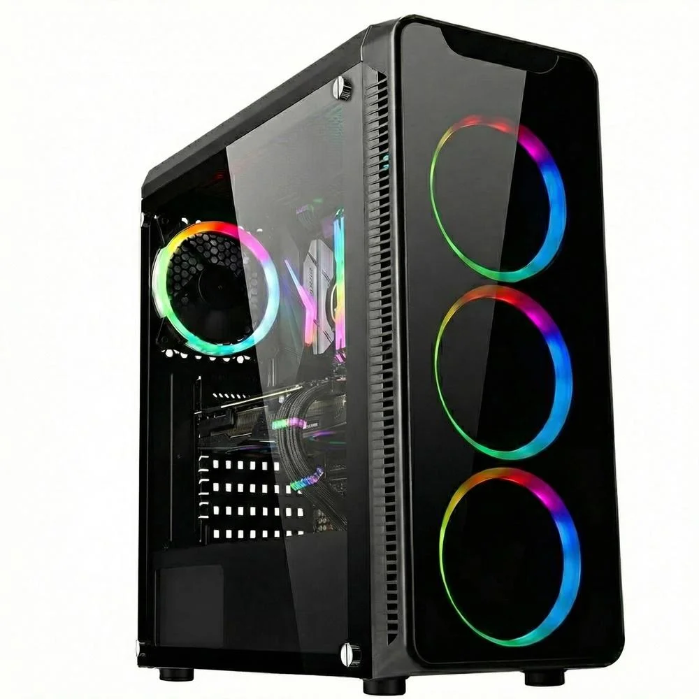 "PC Gamer Competo 3green Levelup, Amd Ryzen 5, Radeon Rx 560, 16gb Ddr4, SSD 1TB, Monitor 24"" 100hz" - view 3