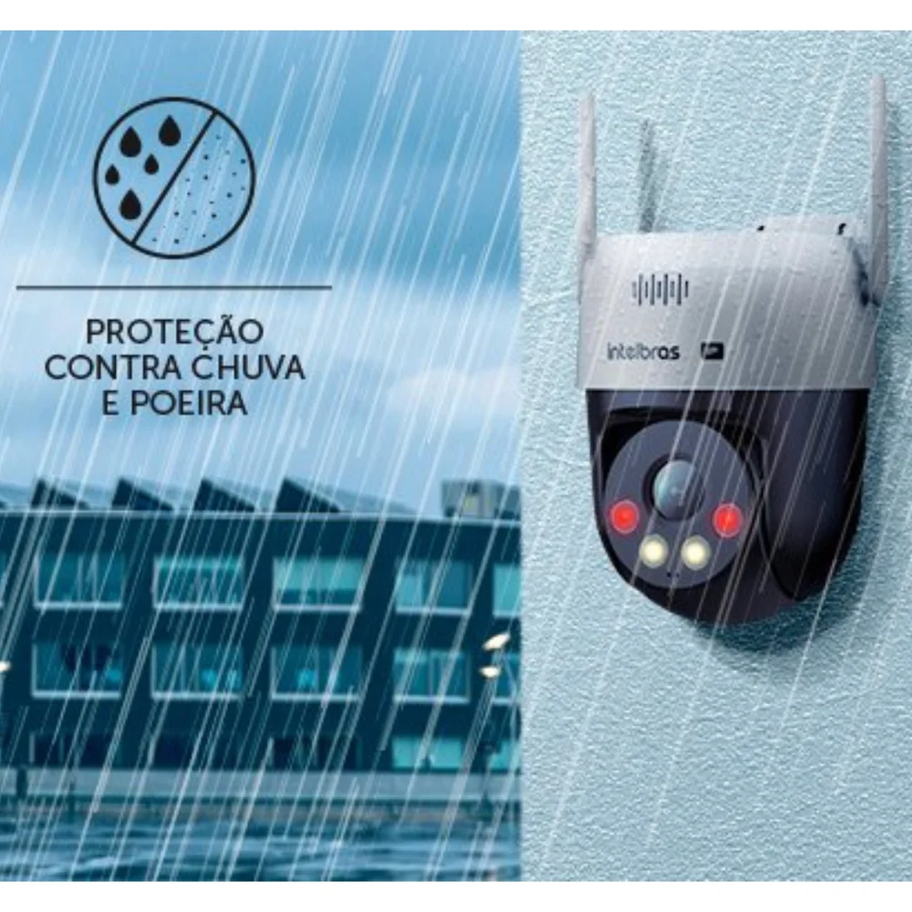 Kit 4 Câmeras Ip Vipw 1300 Mini Intelbras Wi-fi Cartão 64gb