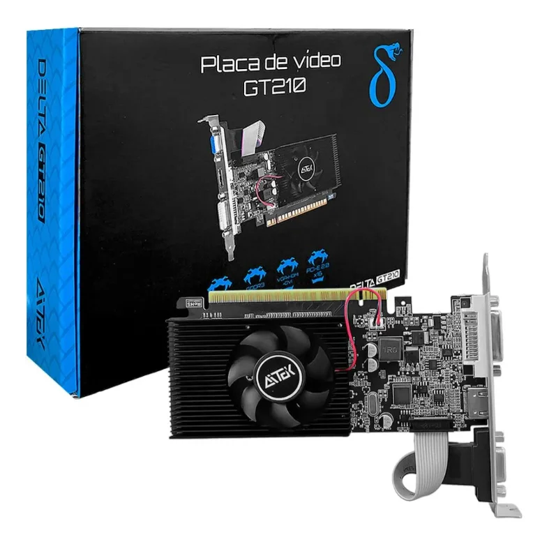 Placa de Vídeo GT 210 1GB DDR3 | HDMI VGA DVI | Ideal para PC Básico Placa de Vídeo GT 210 1GB DDR3 | HDMI VGA DVI | Ideal para PC Básico