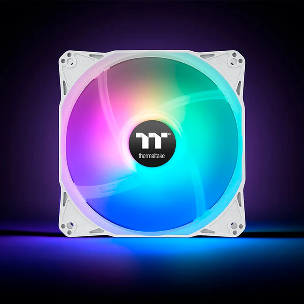 Kit 3 Fans Thermaltake Le120 ARGB Cl-f205-pl12sw-a Branco Kit 3 Fans Thermaltake Le120 ARGB Cl-f205-pl12sw-a Branco