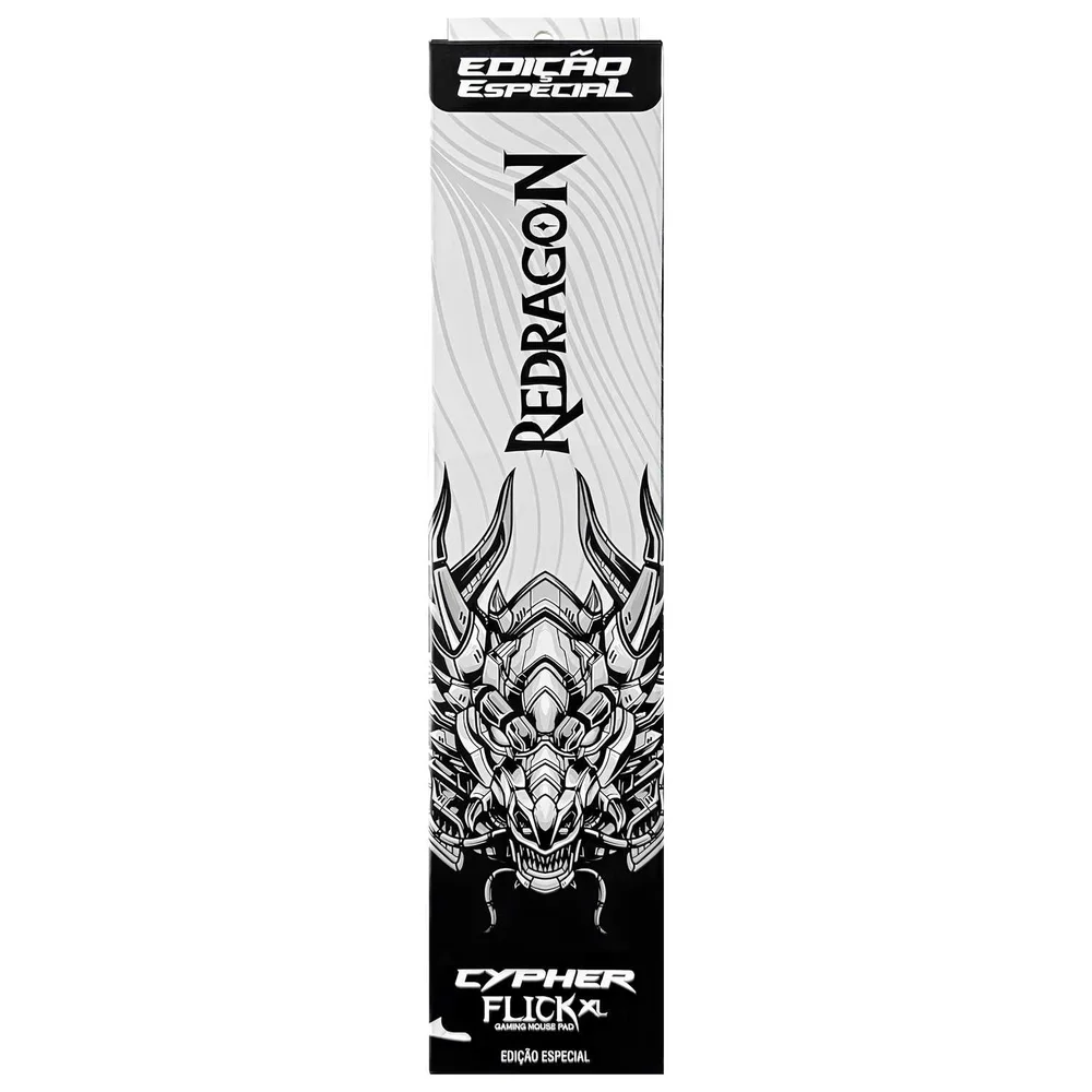 Mousepad Redragon Flick Xl Cypher Branco 900x400mm Branco Mousepad Redragon Flick Xl Cypher Branco 900x400mm Branco