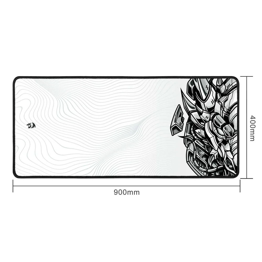 Mousepad Redragon Flick Xl Cypher Branco 900x400mm Branco Mousepad Redragon Flick Xl Cypher Branco 900x400mm Branco