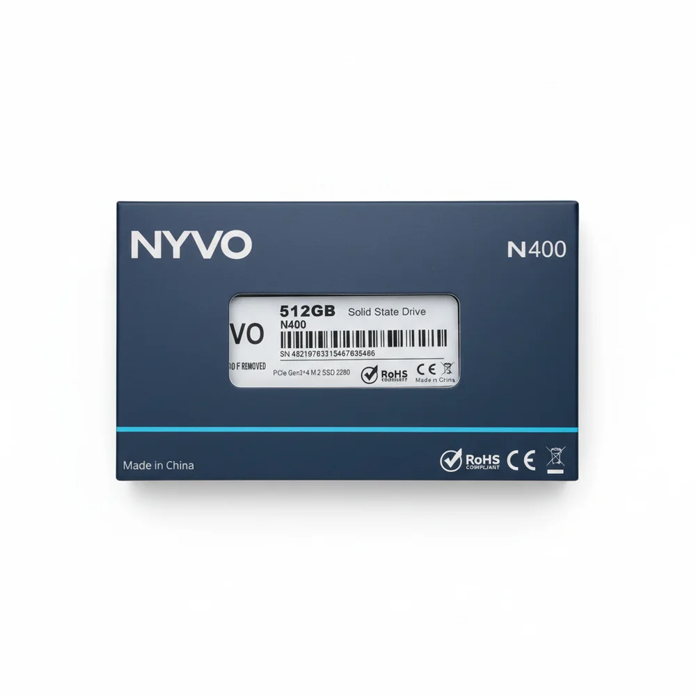 SSD 256gb Nvme PCi-e Gen3 X4 2280 Leitura: 2260 Mb/s Escrita: 1820 Mb/s Nyvo Shadow N400 M4002260/256 SSD 256gb Nvme PCi-e Gen3 X4 2280 Leitura: 2260 Mb/s Escrita: 1820 Mb/s Nyvo Shadow N400 M4002260/256