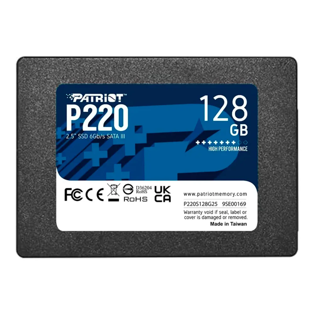 Hd 128GB Patriot P220 SSD, Sata Iii 6gb/s, 2,5" - P220s128g25 Hd 128GB Patriot P220 SSD, Sata Iii 6gb/s, 2,5" - P220s128g25