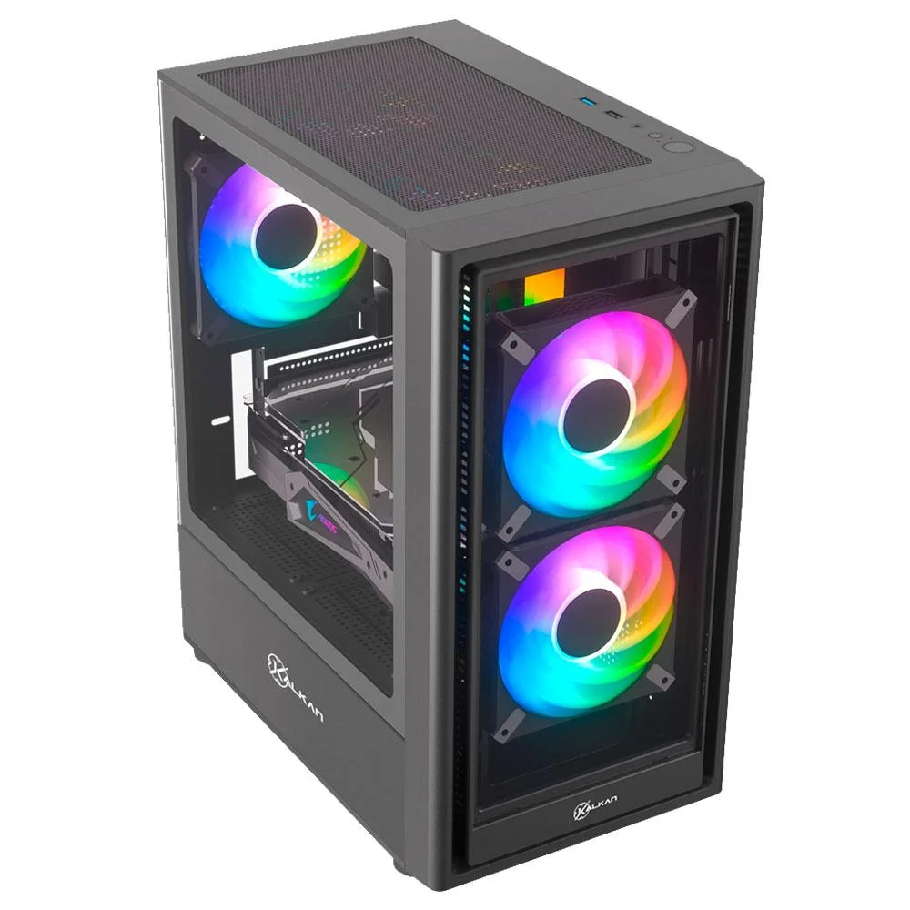 Gabinete Gamer Kalkan Vesir Preto Sem Fan Klk00083 Gabinete Gamer Kalkan Vesir Preto Sem Fan Klk00083