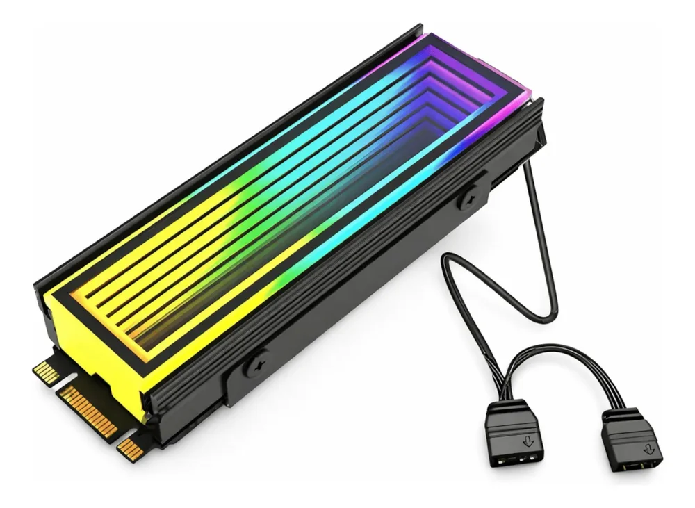 Dissipador De Calor Infinito M.2 Nvme ARGB 2280 Infinity Lens