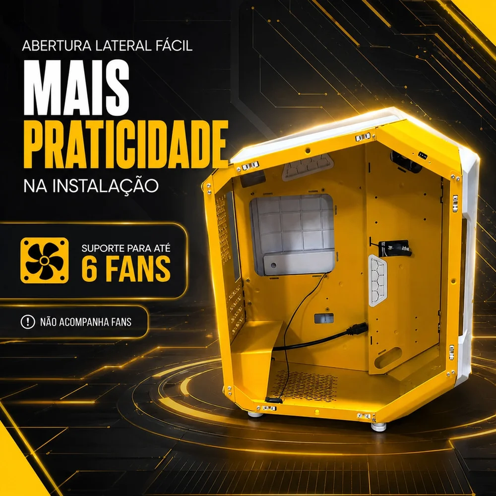 Gabinete Gamer Micro Atx Itx Usb 3.0 Tipo C Para PC Delta-hyperion Gm Gabinete Gamer Micro Atx Itx Usb 3.0 Tipo C Para PC Delta-hyperion Gm