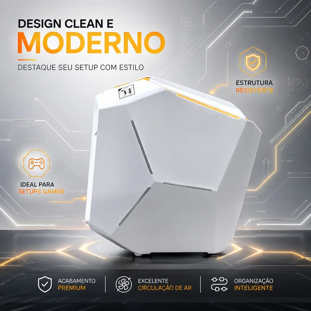 Gabinete Gamer Micro Atx Itx Usb 3.0 Tipo C Para PC Delta-hyperion Gm Gabinete Gamer Micro Atx Itx Usb 3.0 Tipo C Para PC Delta-hyperion Gm