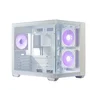 Gabinete Cooler Master Elite 481 Wood Branco Vidro Panoramico 3 Fans ARGB  E481-whnn-s00