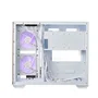 Gabinete Cooler Master Elite 481 Wood Branco Vidro Panoramico 3 Fans ARGB  E481-whnn-s00
