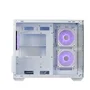 Gabinete Cooler Master Elite 481 Wood Branco Vidro Panoramico 3 Fans ARGB  E481-whnn-s00