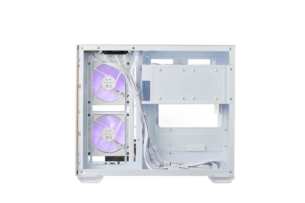 Gabinete Cooler Master Elite 481 Wood Branco Vidro Panoramico 3 Fans ARGB E481-whnn-s00 Gabinete Cooler Master Elite 481 Wood Branco Vidro Panoramico 3 Fans ARGB E481-whnn-s00