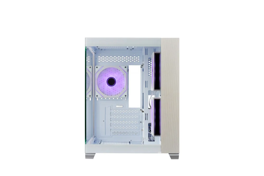 Gabinete Cooler Master Elite 481 Wood Branco Vidro Panoramico 3 Fans ARGB E481-whnn-s00 Gabinete Cooler Master Elite 481 Wood Branco Vidro Panoramico 3 Fans ARGB E481-whnn-s00