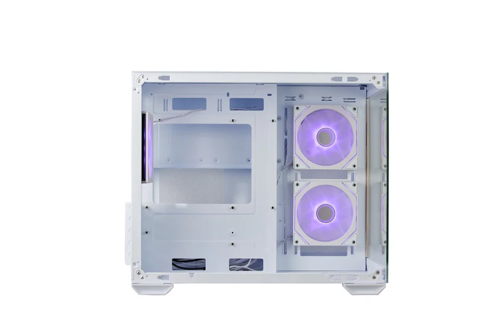 Gabinete Cooler Master Elite 481 Wood Branco Vidro Panoramico 3 Fans ARGB E481-whnn-s00 Gabinete Cooler Master Elite 481 Wood Branco Vidro Panoramico 3 Fans ARGB E481-whnn-s00