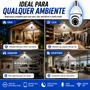 Kit 2 Câmeras Lampada E27  De Segurança Interna Externa  Ip Wifi Com Visão Noturna Ideal Casa Loja Escritorio Garagem