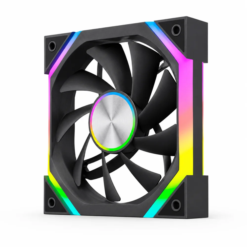 Fan Gamer Rise Mode Magneto X Reverse ARGB 120mm Preto 4 Pin PWM Fan Gamer Rise Mode Magneto X Reverse ARGB 120mm Preto 4 Pin PWM