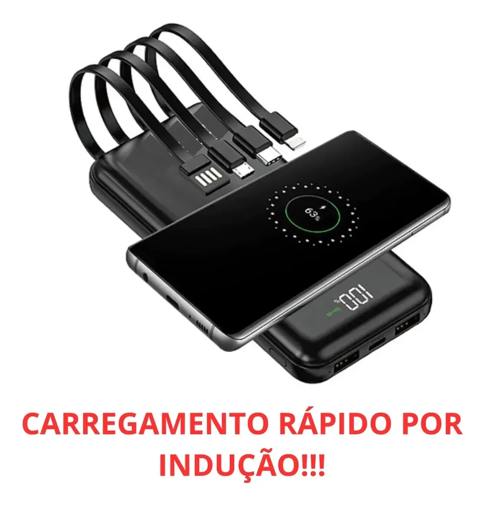 Bateria Portátil Power Bank 10.000mah 22.5w Pd Carga Rápida