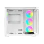 Gabinete Gamer Ocypus Iota C70 Curve Atx ARGB Digital Com Fan Branco