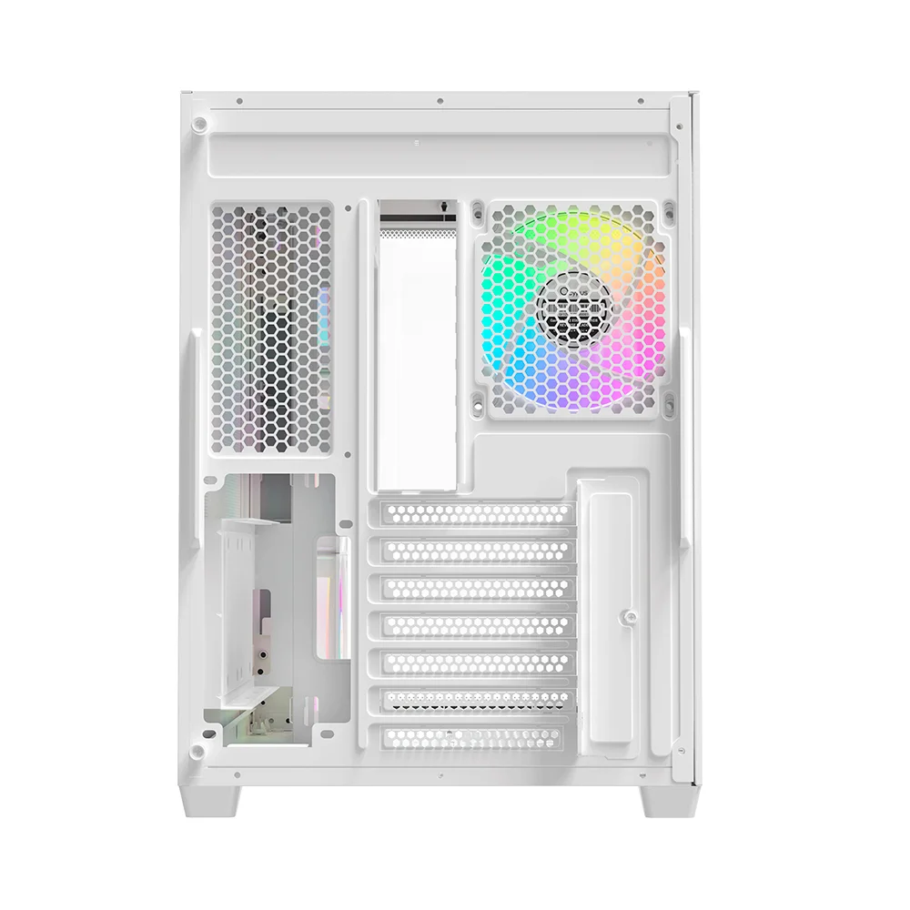 Gabinete Gamer Ocypus Iota C70 Curve Atx ARGB Digital Com Fan Branco Gabinete Gamer Ocypus Iota C70 Curve Atx ARGB Digital Com Fan Branco