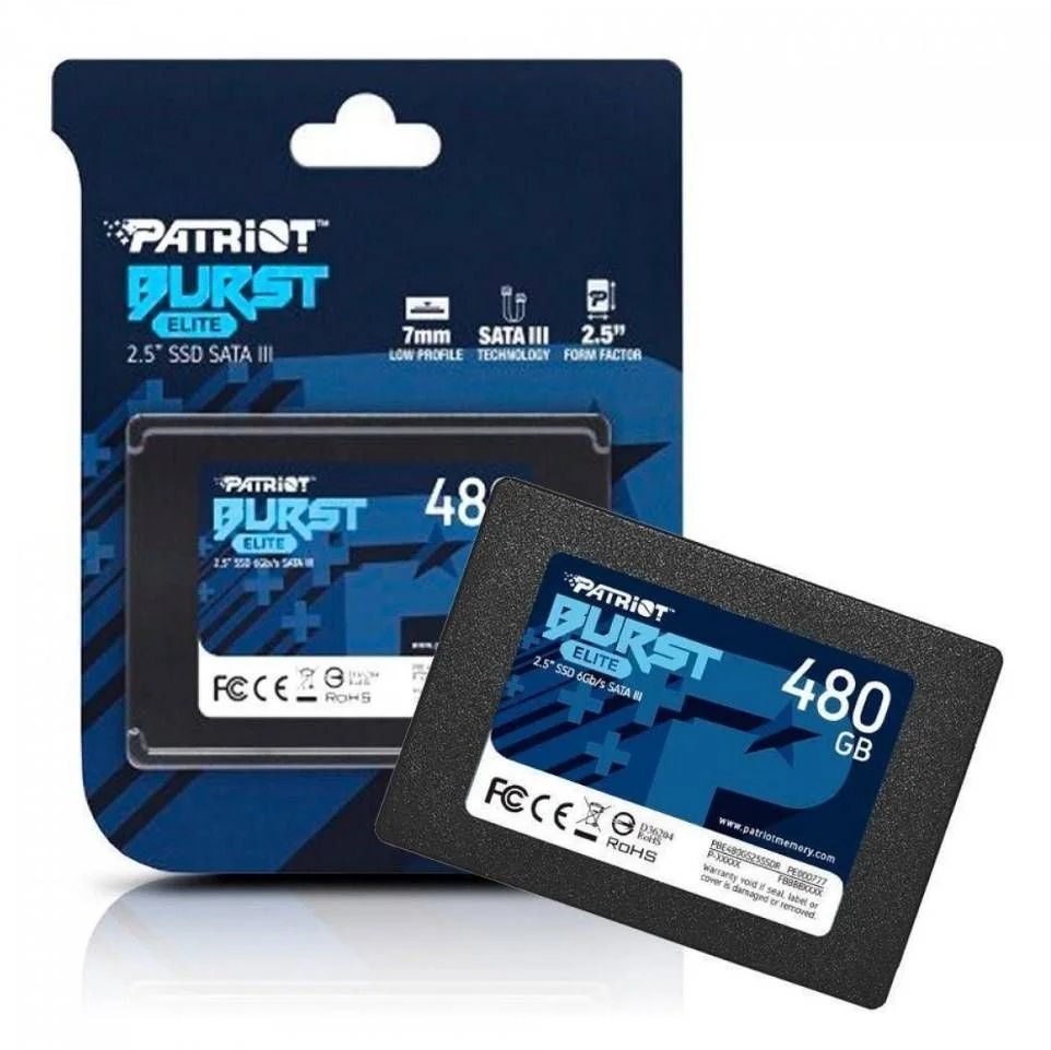 SSD M.2 Nvme 480GB Patriot P310, Leitura: 1700mb/s E Gravação: 1500mb/s SSD M.2 Nvme 480GB Patriot P310, Leitura: 1700mb/s E Gravação: 1500mb/s